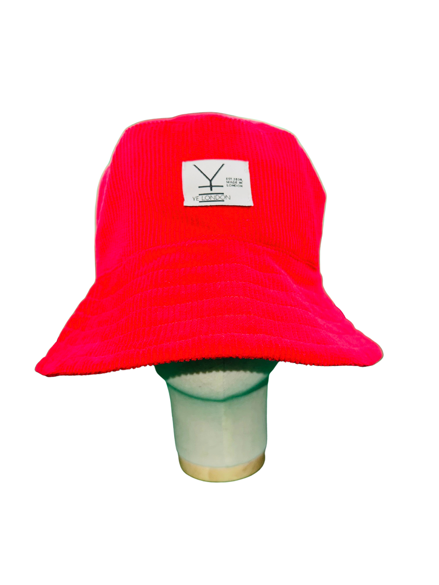 REMNANT Classic Corduroy Bucket Hat in RED